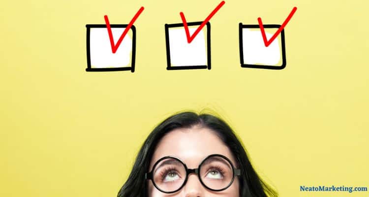 post useful checklists in your niche